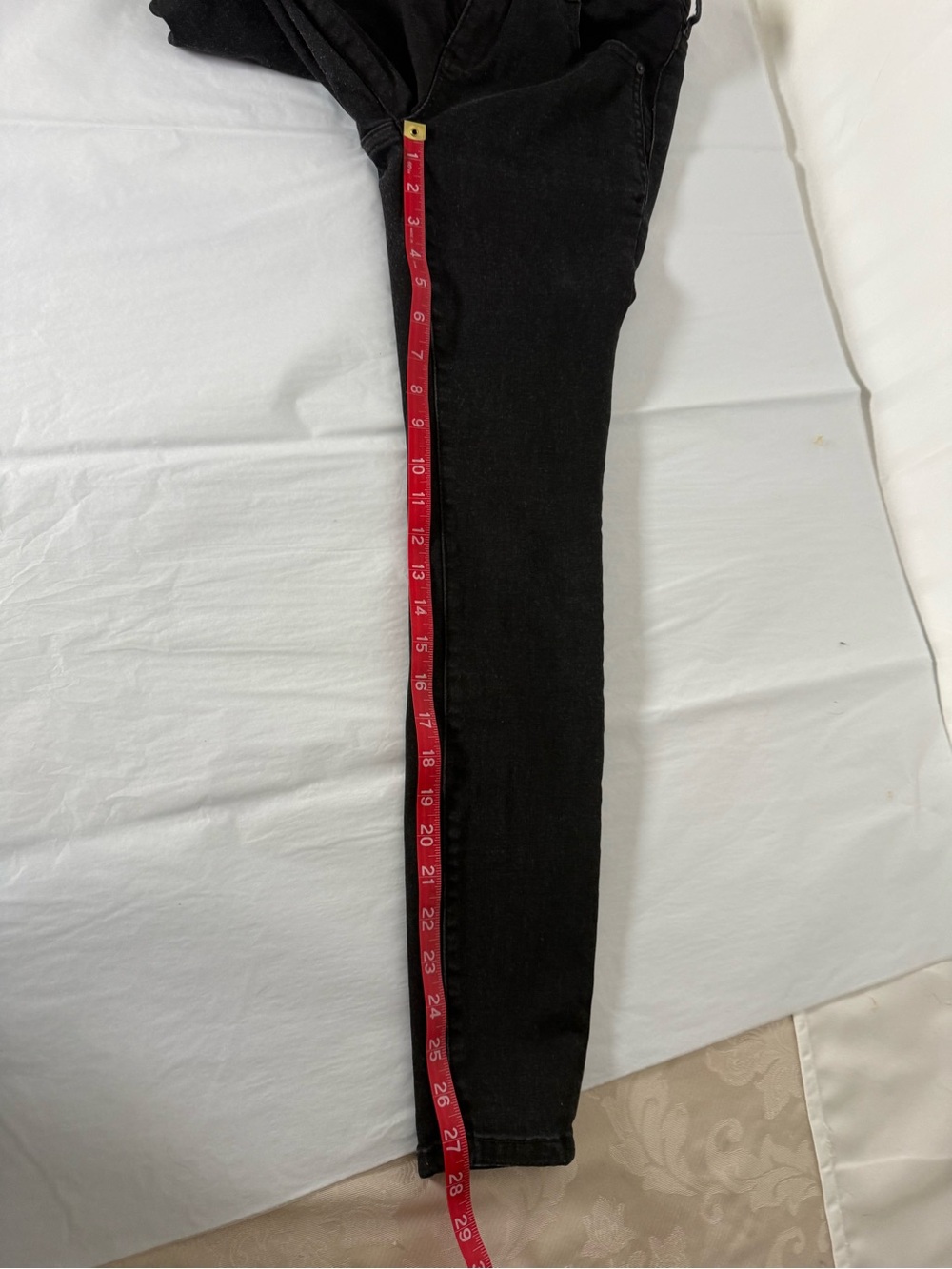 Anthropologie Pilcro High Rise Stretch Ankle Skinny Jeans Black 26 - Picture 4 of 14